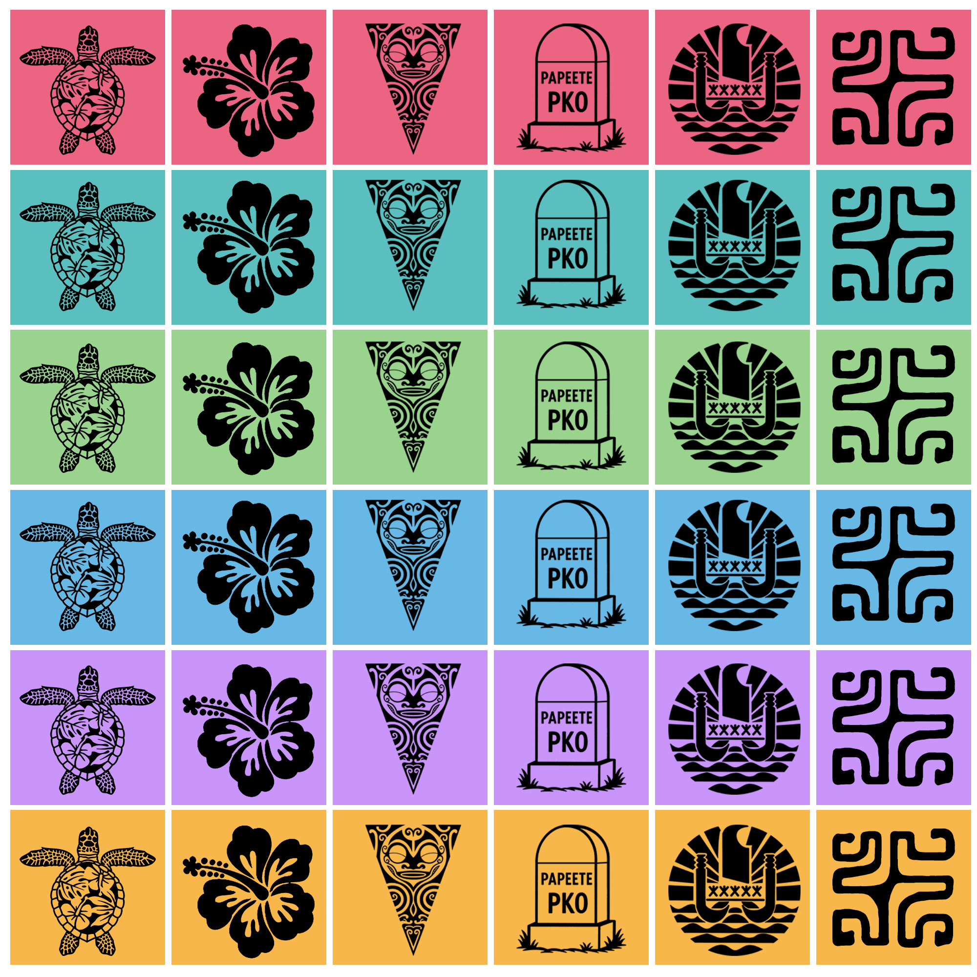 Détails des pions du jeu Manaline